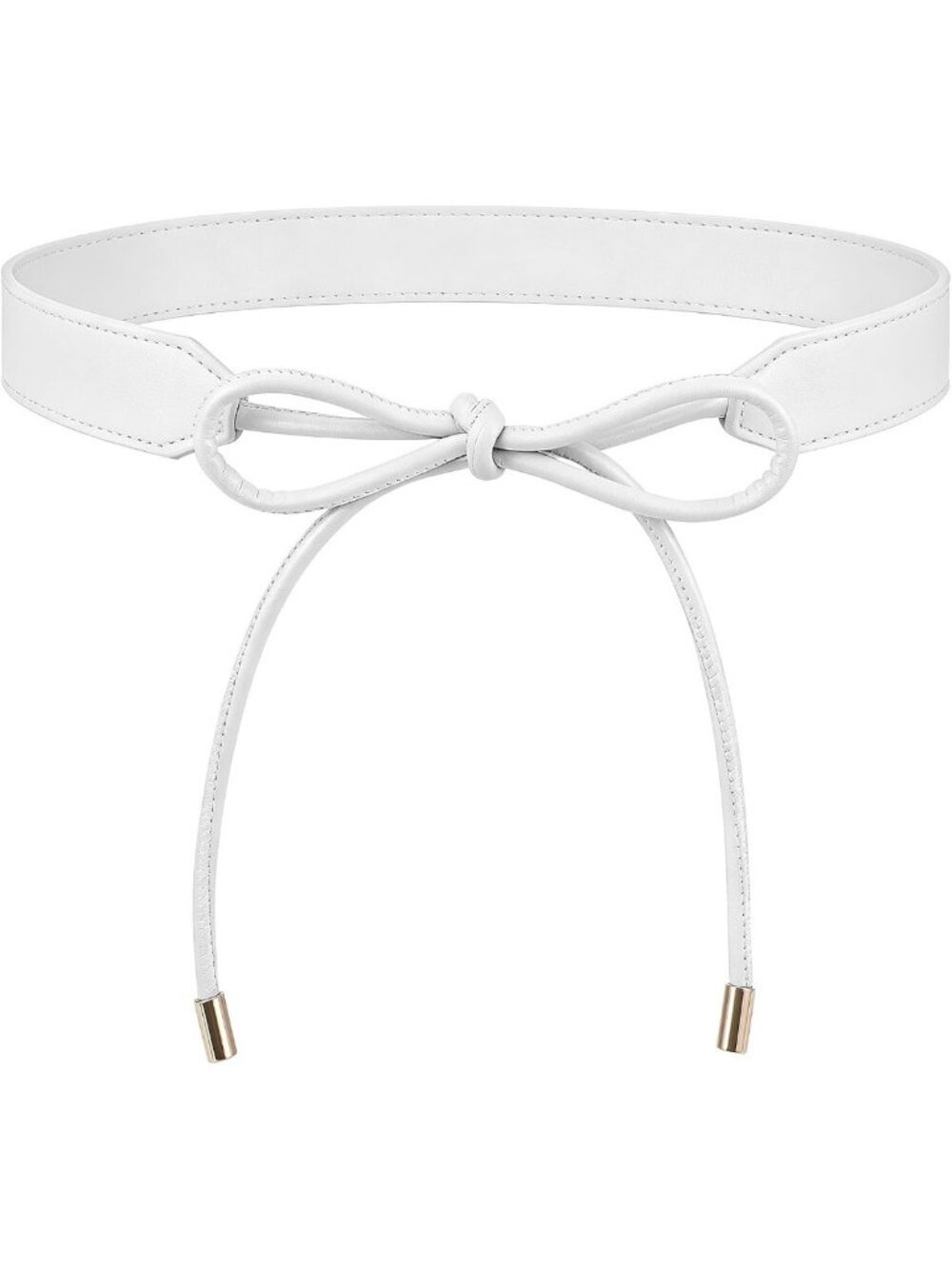 Stylish Leather Tie Belt for Women - Wrap Cinch Knotted Skinny Rope Belt for